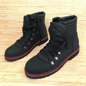 Metaphor Size 10 Boots Fashion Combat Black Laceup